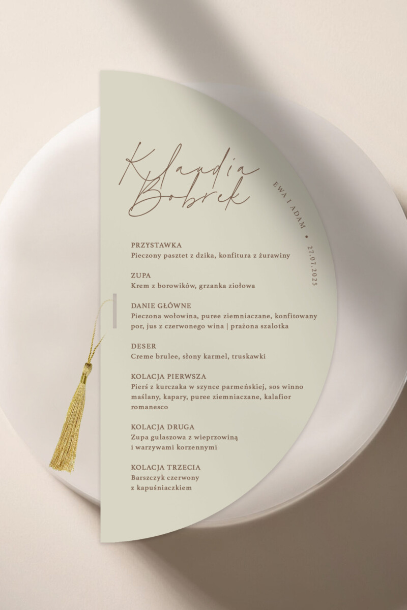 Menu TAMAR