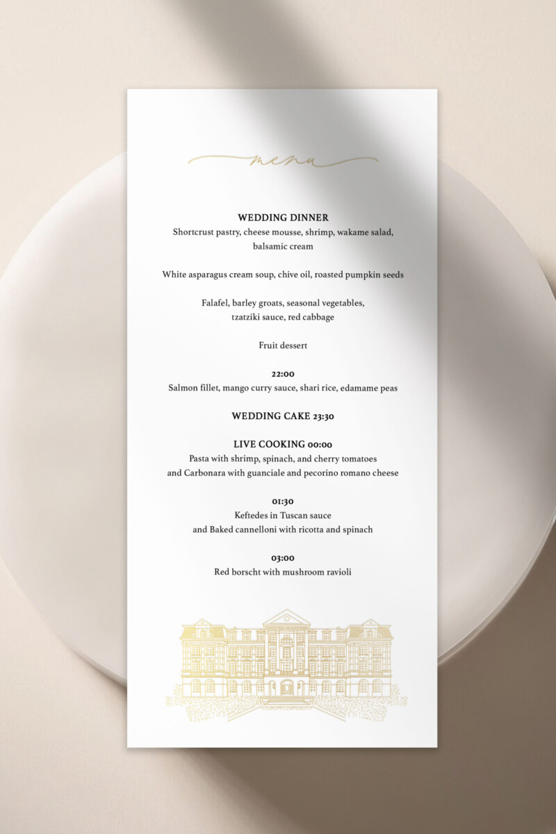 Menu MODERN LOVE